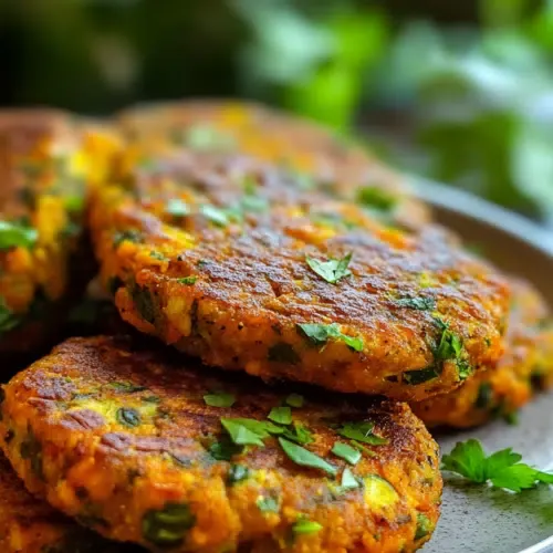 Knusprige Gemüsebratlinge aus der Heißluftfritteuse