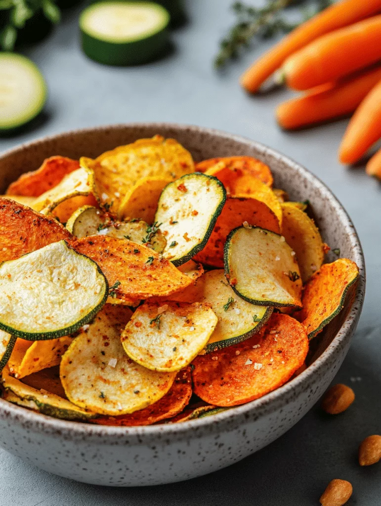 Knusprige Gemüsechips aus der Heißluftfritteuse