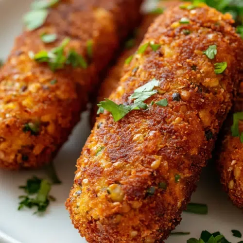 Knusprige Linsenkroketten aus der Heißluftfritteuse