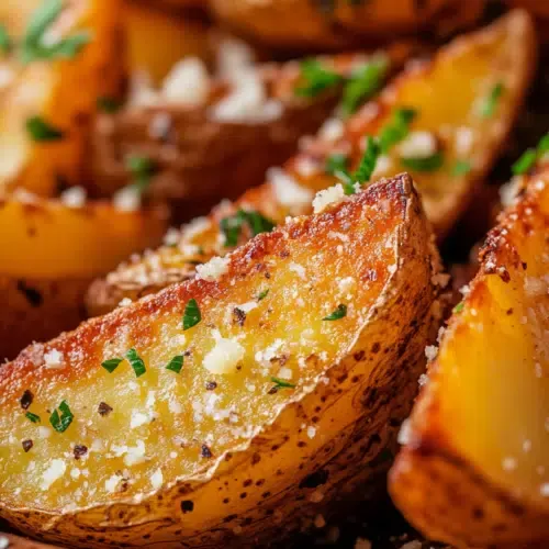 Krosse Parmesan-Kartoffelecken aus der Heißluftfritteuse