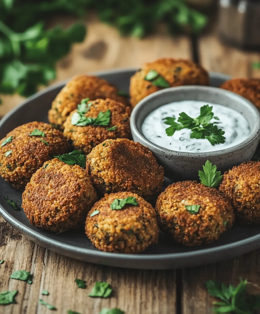 Kichererbsen-Falafel mit Minz-Joghurt