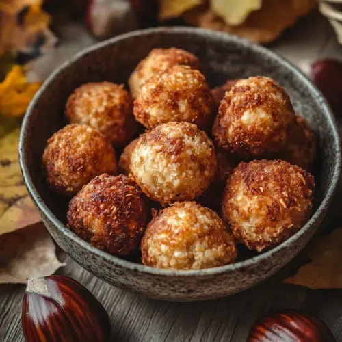 Knusprige Maronen-Bällchen aus der Heißluftfritteuse