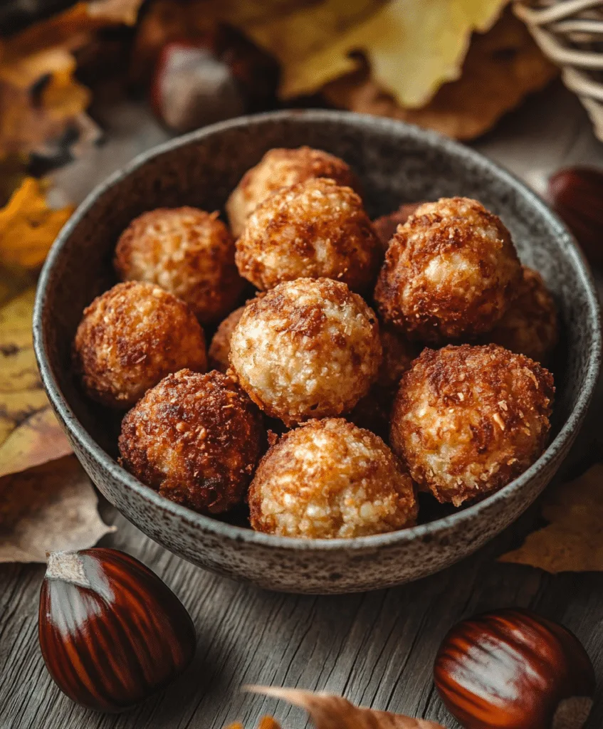Knusprige Maronen-Bällchen aus der Heißluftfritteuse