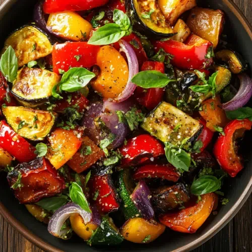 Mediterranes Ofengemüse aus der Heißluftfritteuse