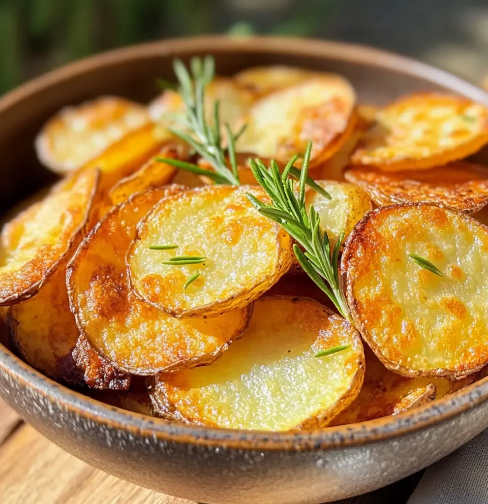 Knusprige Bratkartoffeln mit Rosmarin aus der Heißluftfritteuse