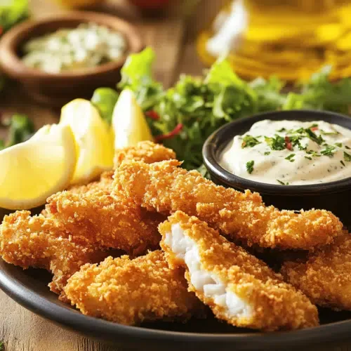 Fischstäbchen selbstgemacht in der Heißluftfritteuse