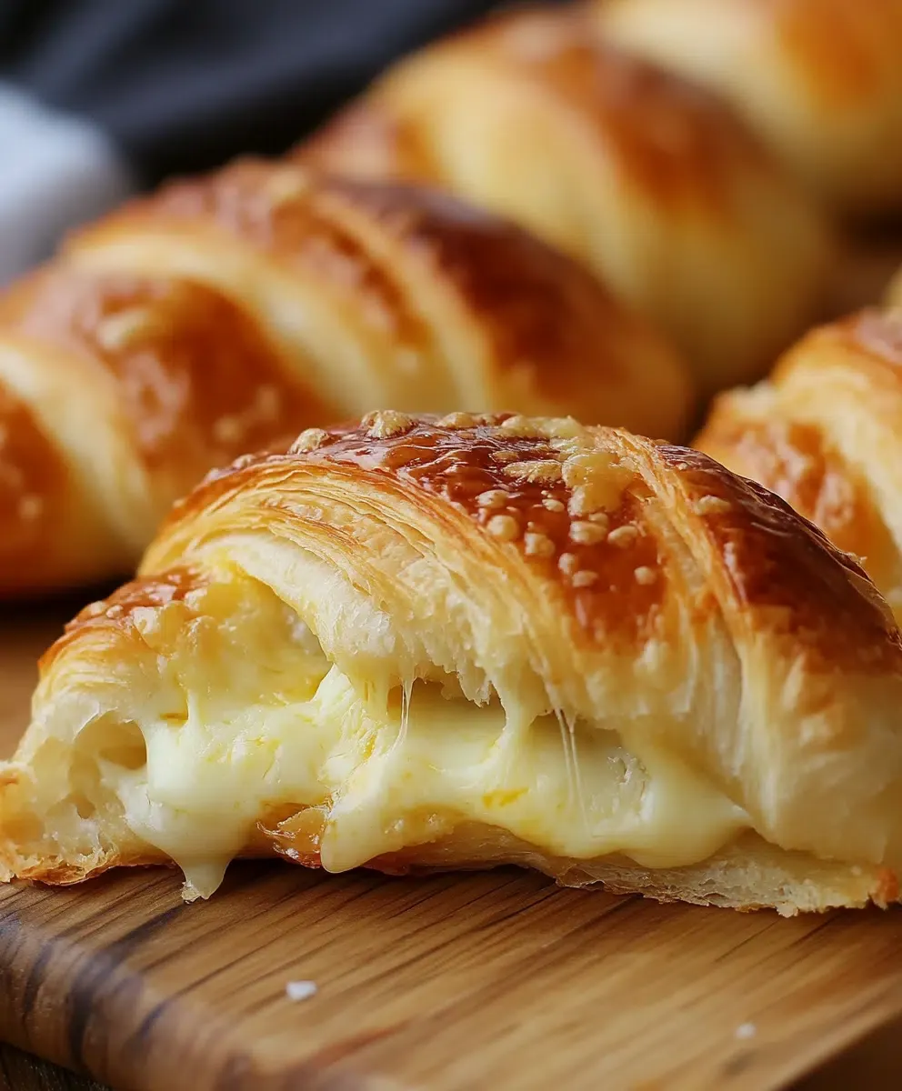 Käse-Croissants aus der Heißluftfritteuse