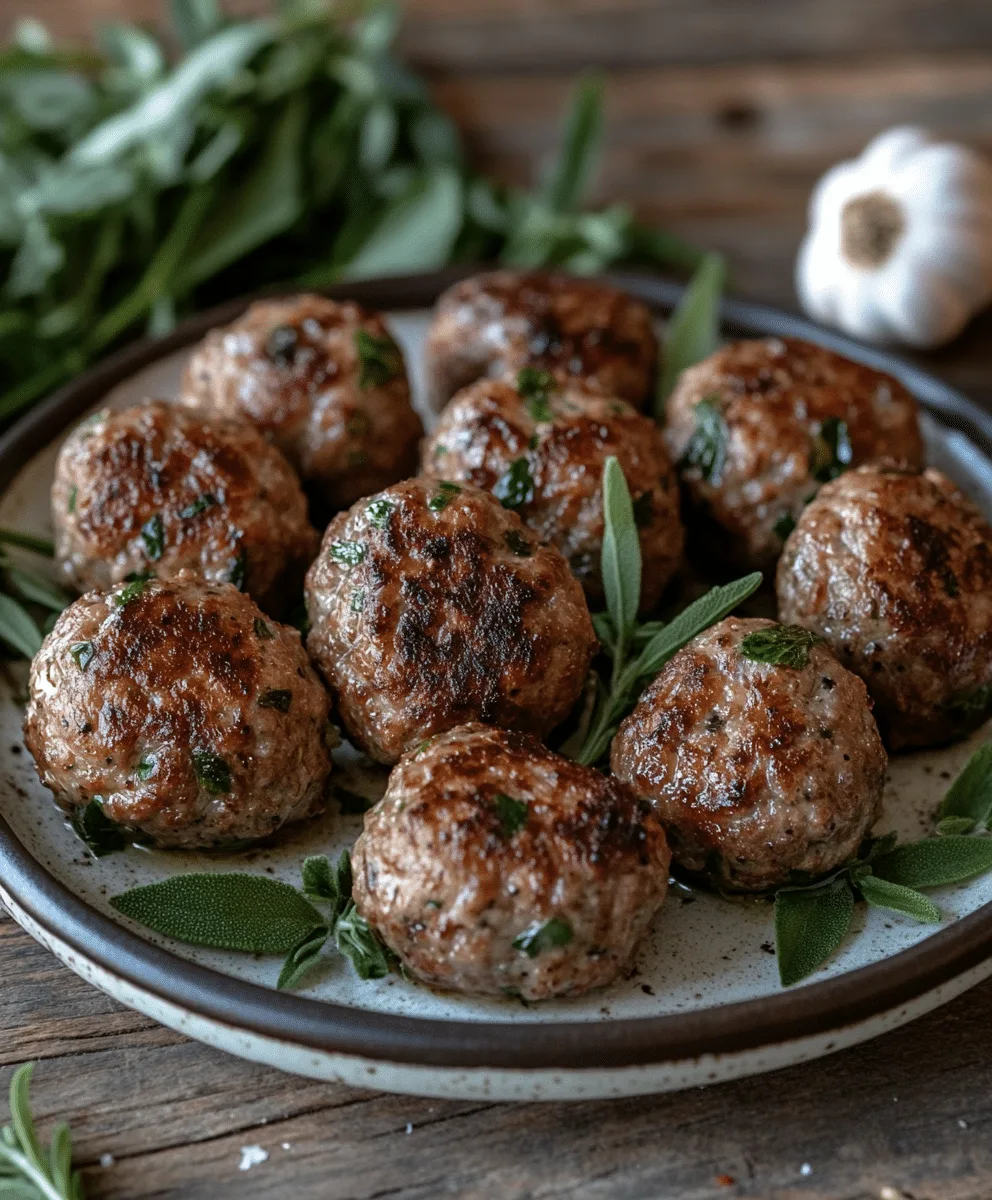 Saftige Mini-Hackbällchen mit Kräutern