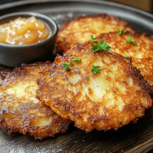 Kartoffelpuffer ohne Fett aus der Heißluftfritteuse