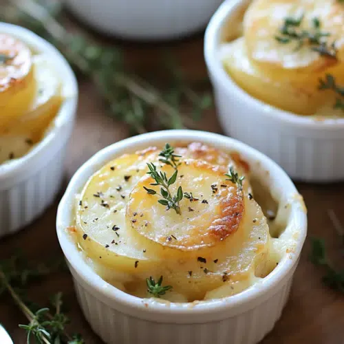 Mini-Kartoffelgratin aus der Heißluftfritteuse