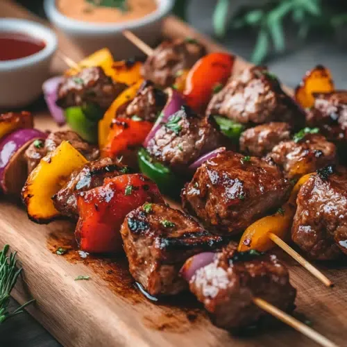 Schaschlik aus der Heißluftfritteuse