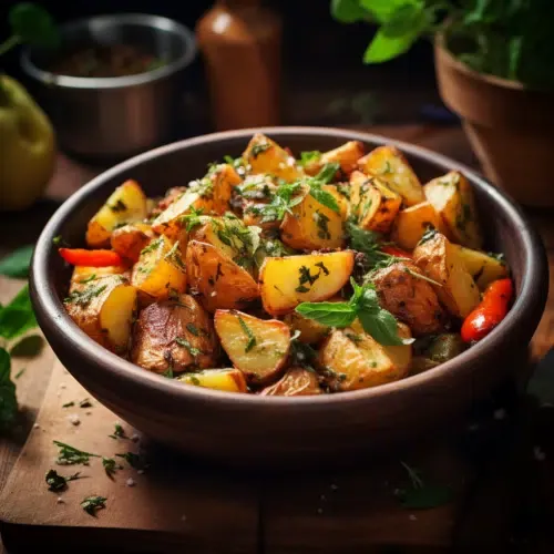 Kartoffel-Gemüse aus der Heißluftfritteuse