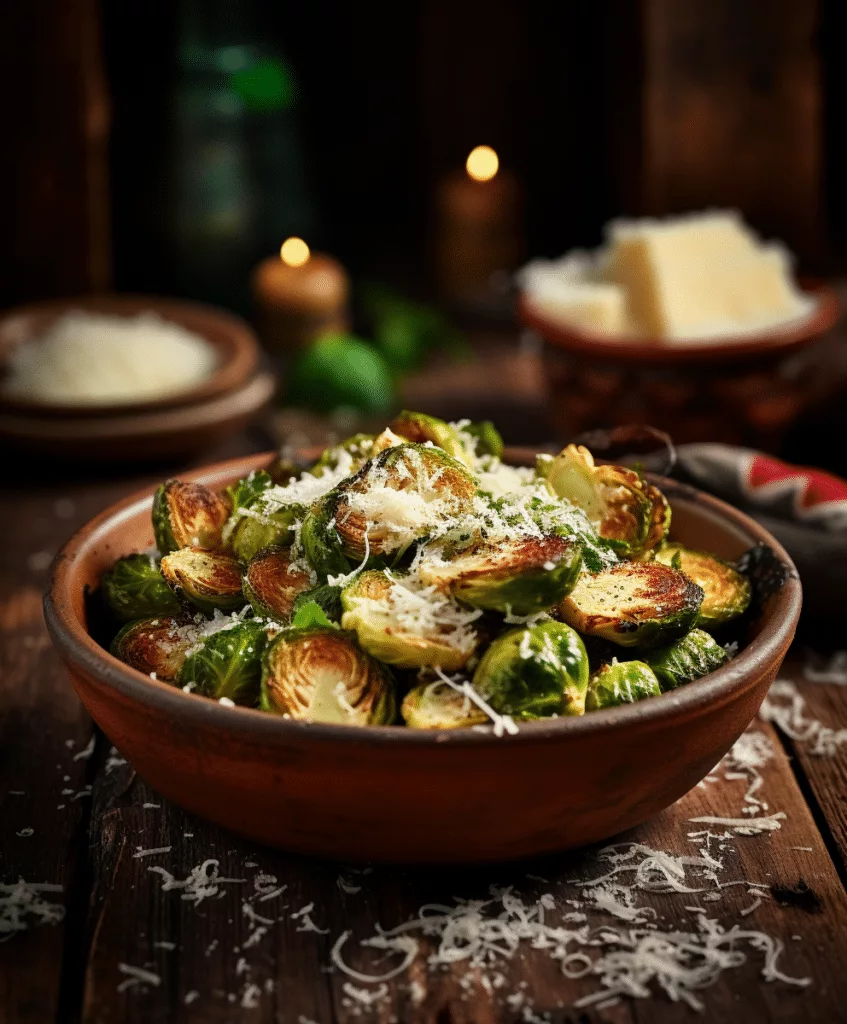 Knuspriger Rosenkohl mit Parmesan aus der Heißluftfritteuse