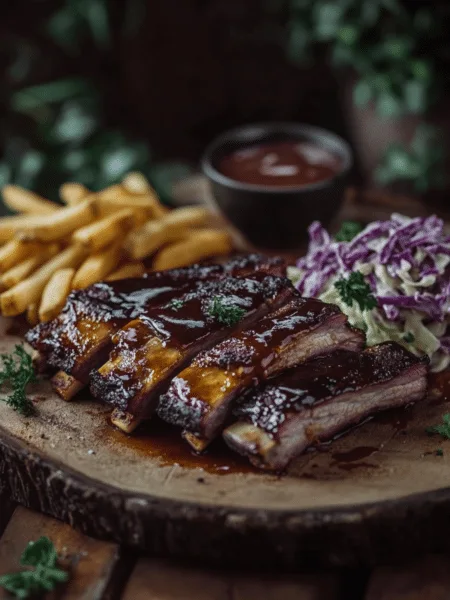 Saftige BBQ-Rippchen aus der Heißluftfritteuse