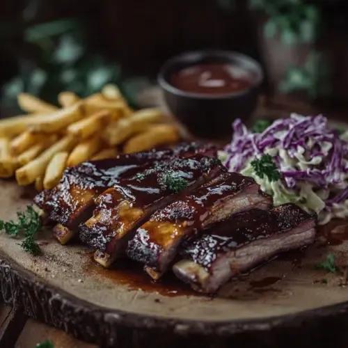 Saftige BBQ-Rippchen aus der Heißluftfritteuse