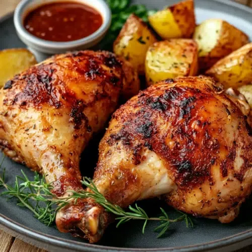 Hähnchenkeule aus der Heißluftfritteuse