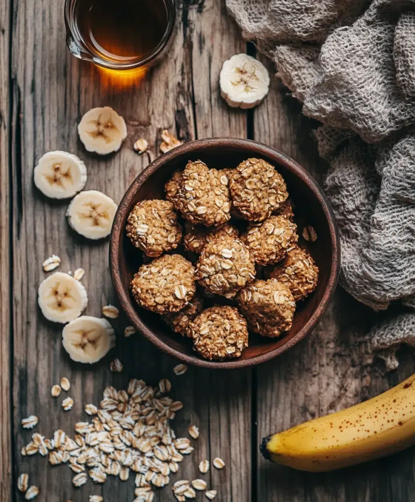 Haferflocken-Bananen-Bites aus der Heißluftfritteuse