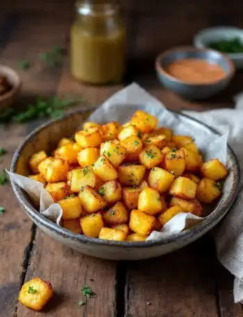 Kartoffelwürfel aus dem Airfryer