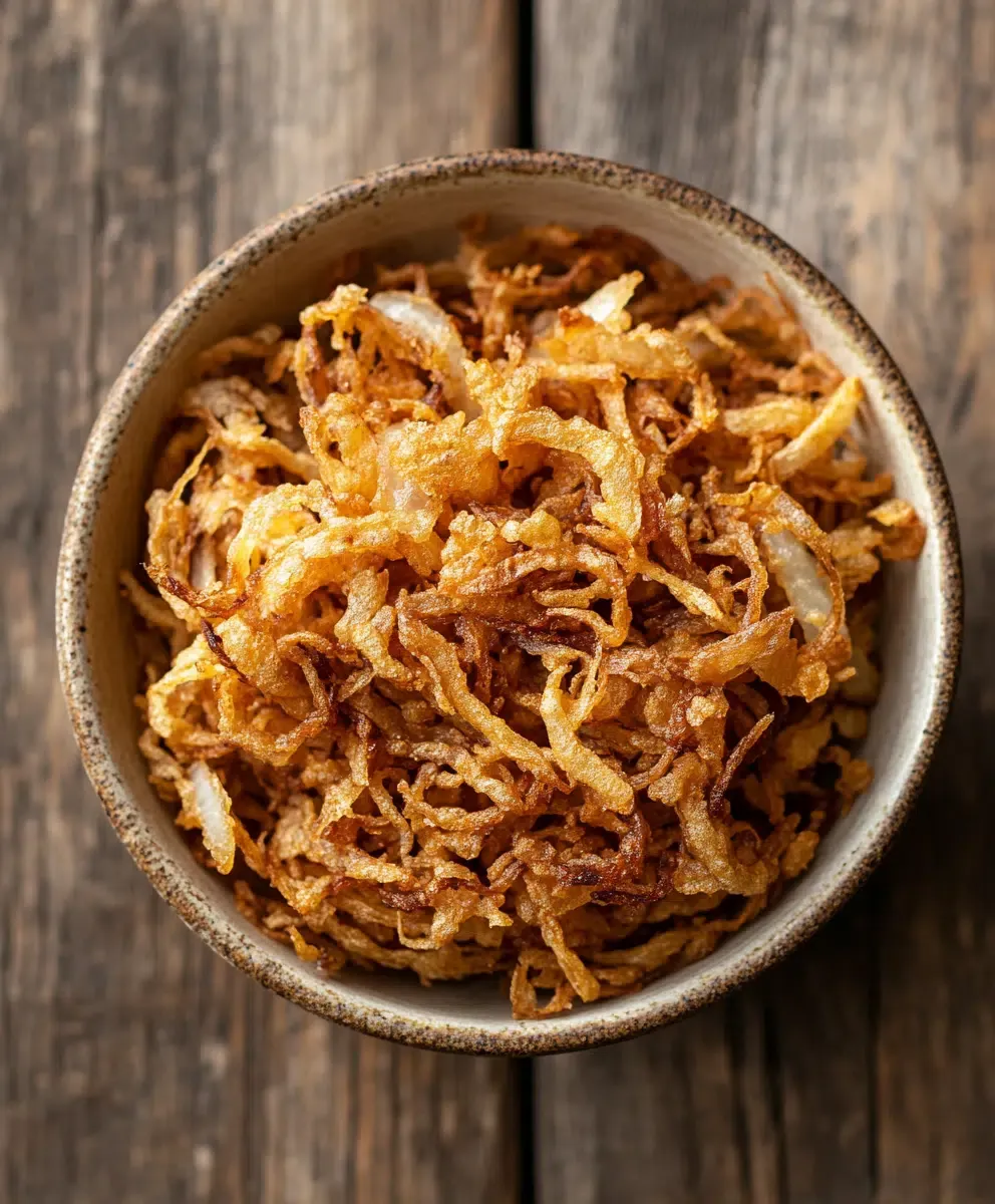 Röstzwiebeln aus der Heißluftfritteuse