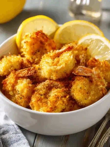 Knusprige Garnelen aus der Heißluftfritteuse