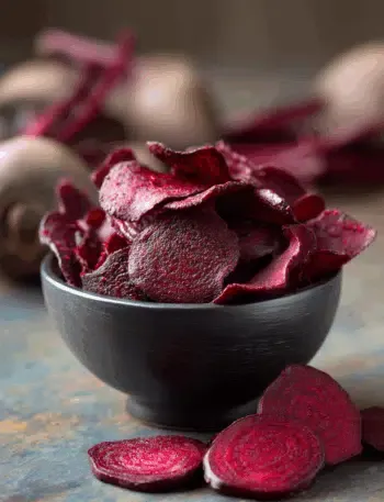 Rote-Bete-Chips aus der Heißluftfritteuse