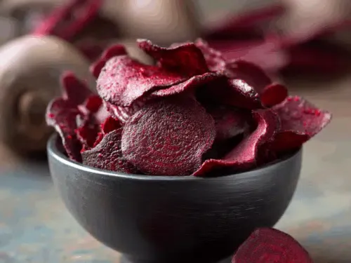 Rote-Bete-Chips aus der Heißluftfritteuse