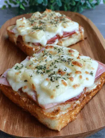 Toast Hawaii aus der Heißluftfritteuse