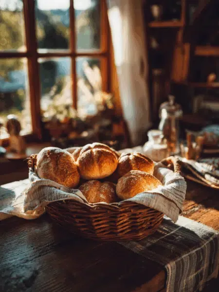 Aufbackbrötchen aus der Heißluftfritteuse
