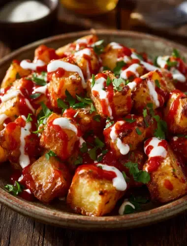Patatas Bravas aus der Heißluftfritteuse