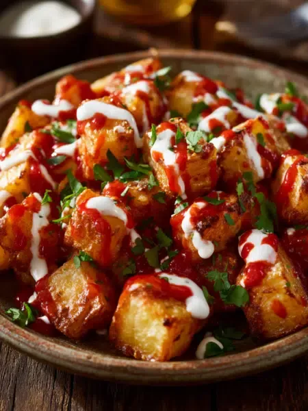 Patatas Bravas aus der Heißluftfritteuse