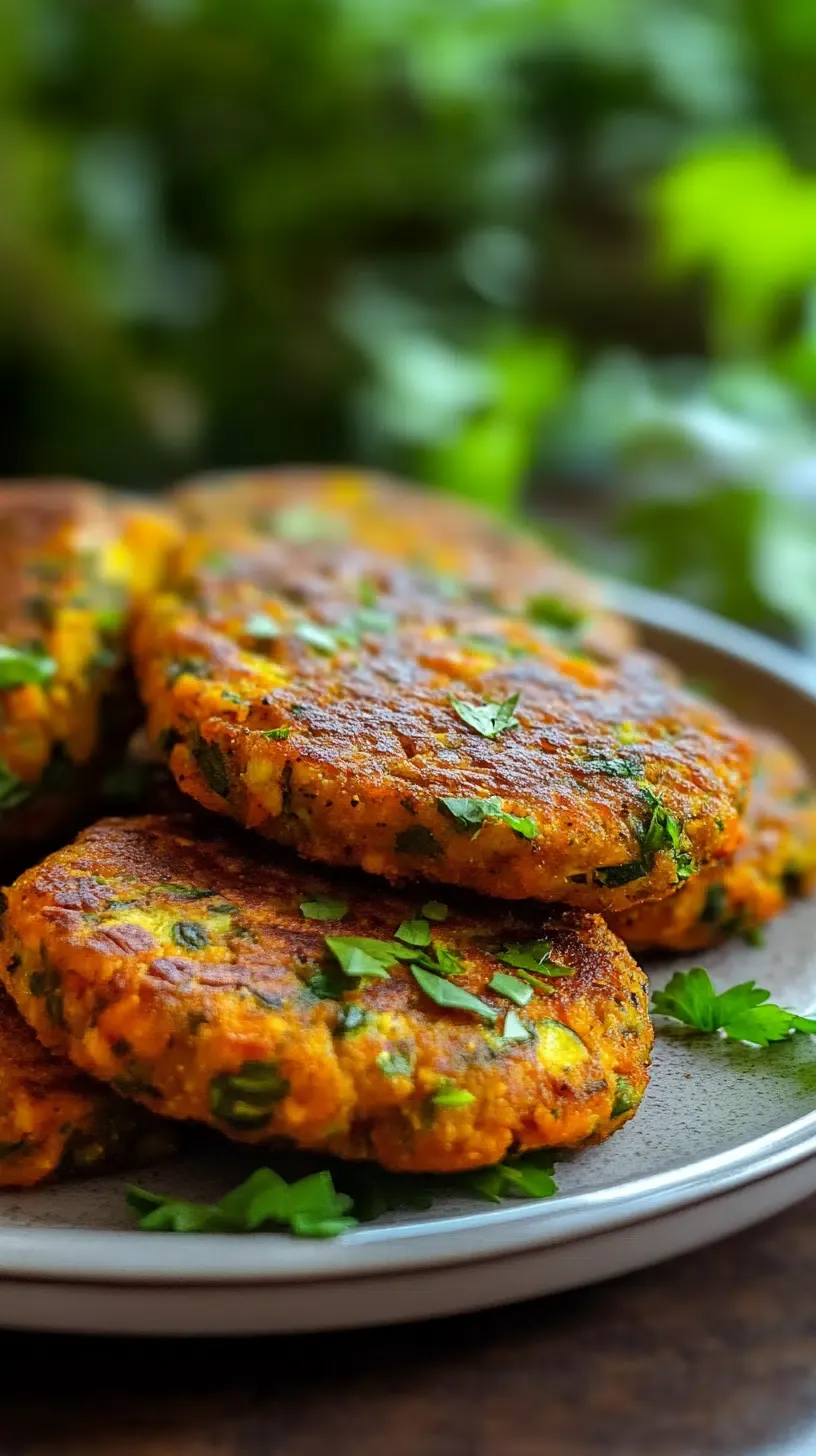 Knusprige Gemüsebratlinge aus der Heißluftfritteuse Knusprige Gemüsebratlinge aus der Heißluftfritteuse